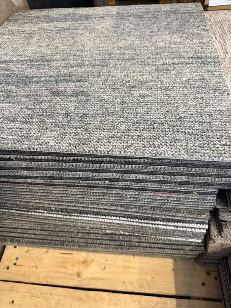 Partij Desso tapijttegels B-keus Grijs 50x50cm nieuw #12, Niet ingevuld, Nieuw, Geel, Tapijttegels