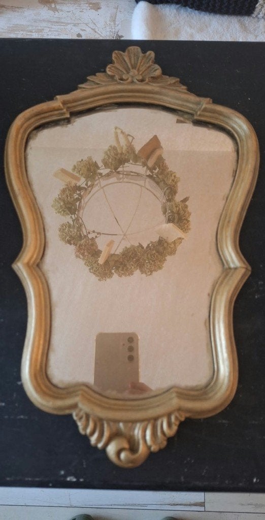 oud spiegeltje met verweerd glas, Ophalen, Minder dan 50 cm, Gebruikt, Minder dan 100 cm