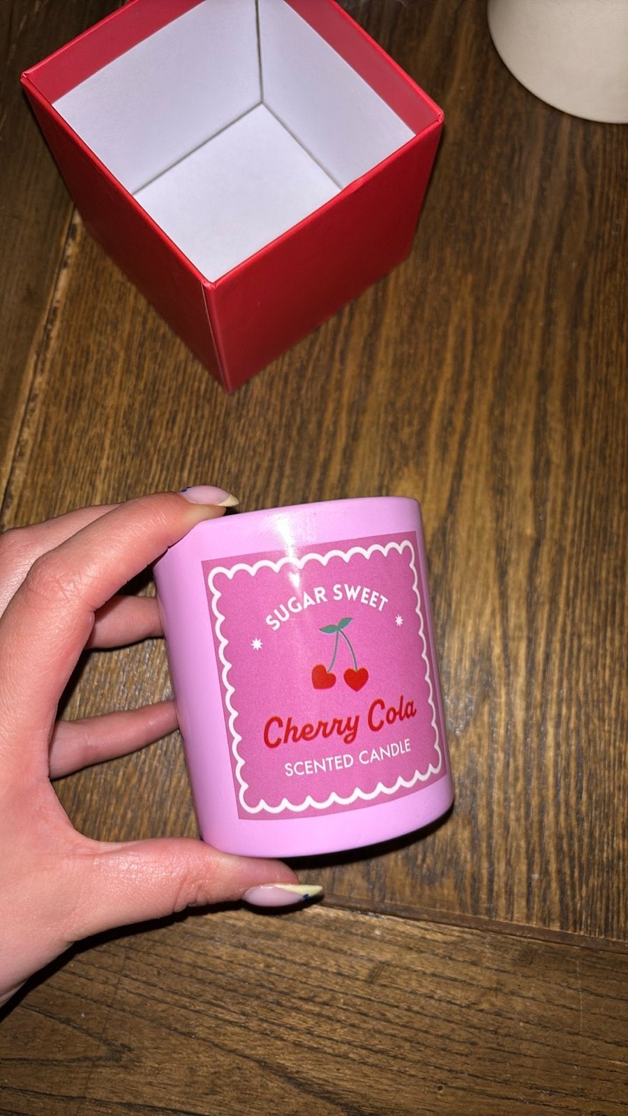 Sugar Sweet Cherry Cola Geurkaars, Overige merken, Ophalen of Verzenden, Roze, Kaars
