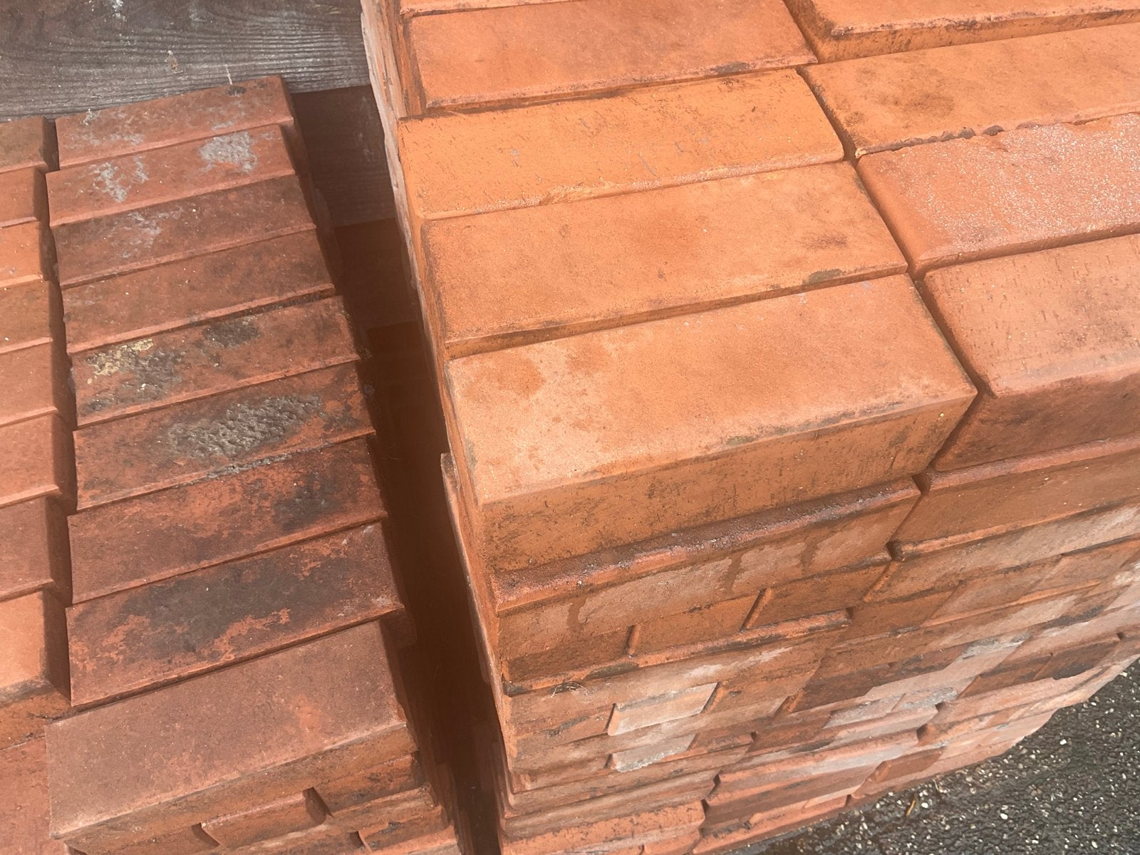 Dikformaat Gebakken  Klinkers Rood7x7x21 cm - 9,5 m², Ophalen, Overige materialen, Gebruikt, Klinkers