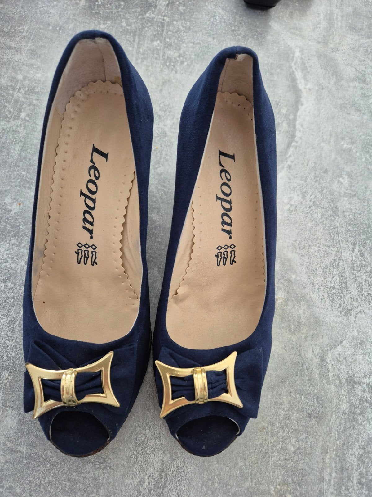 Leopar Peep-Toe Wiggen - Maat 39, Leopar, Blauw, Nieuw, Ophalen of Verzenden