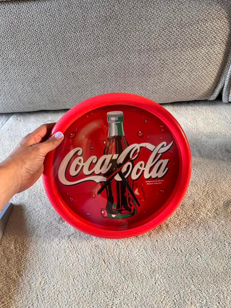 Vintage Coca-Cola Klok - Decoratieve Wandklok, Antiek en Kunst, Antiek | Klokken, Ophalen of Verzenden