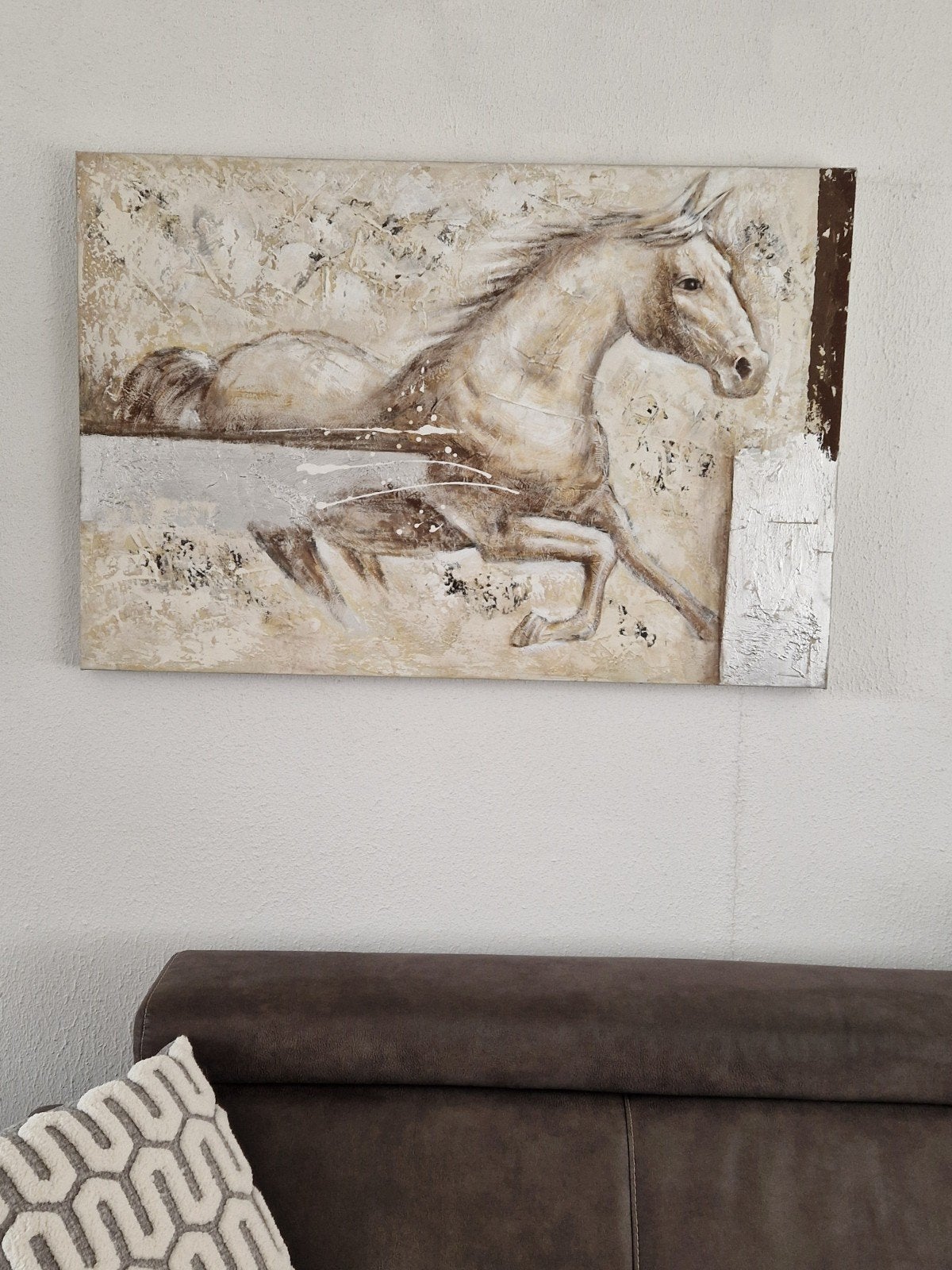 Prachtig schilderij van paard, Ophalen of Verzenden