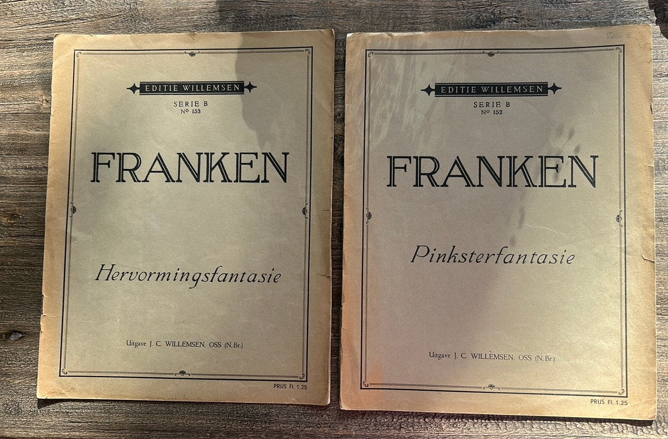 2 keer bladmuziek Franken, Ophalen of Verzenden, Artiest of Componist