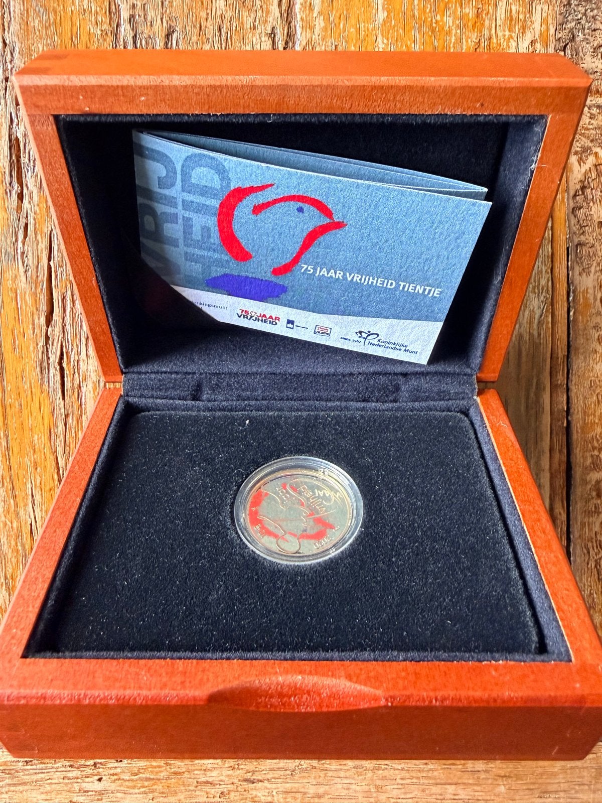 Gouden Tientje 2020 75 Jaar Vrijheid Proof KNM Oplage 1.000, Postzegels en Munten, Koningin Beatrix, Losse munt, 10 gulden, Goud
