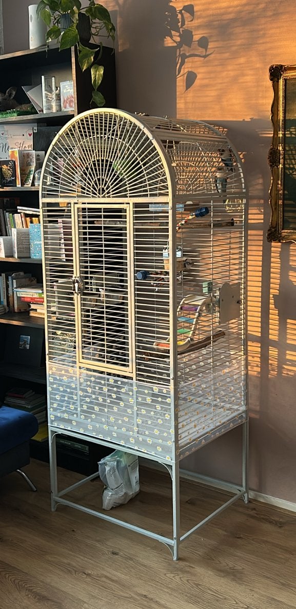 Complete Strong Papegaaienkooi Villa Anna, Dieren en Toebehoren, Vogels | Hokken en Kooien, Zo goed als nieuw, Vogelkooi, Metaal