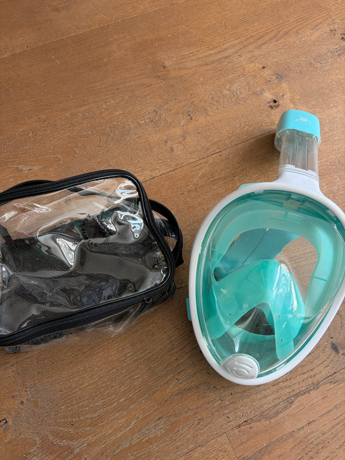 Snorkelmasker Seaturtle met Draagtas, Watersport en Boten, Ophalen, Zo goed als nieuw, Snorkelmasker