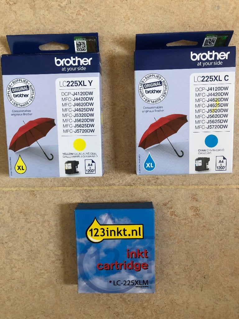 Cartridges Brother LC225, Ophalen of Verzenden, Nieuw, Cartridge, Brother (Compatibel)