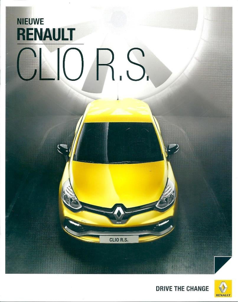 Brochure Renault Clio RS 2013, Ophalen of Verzenden, Gelezen, Renault