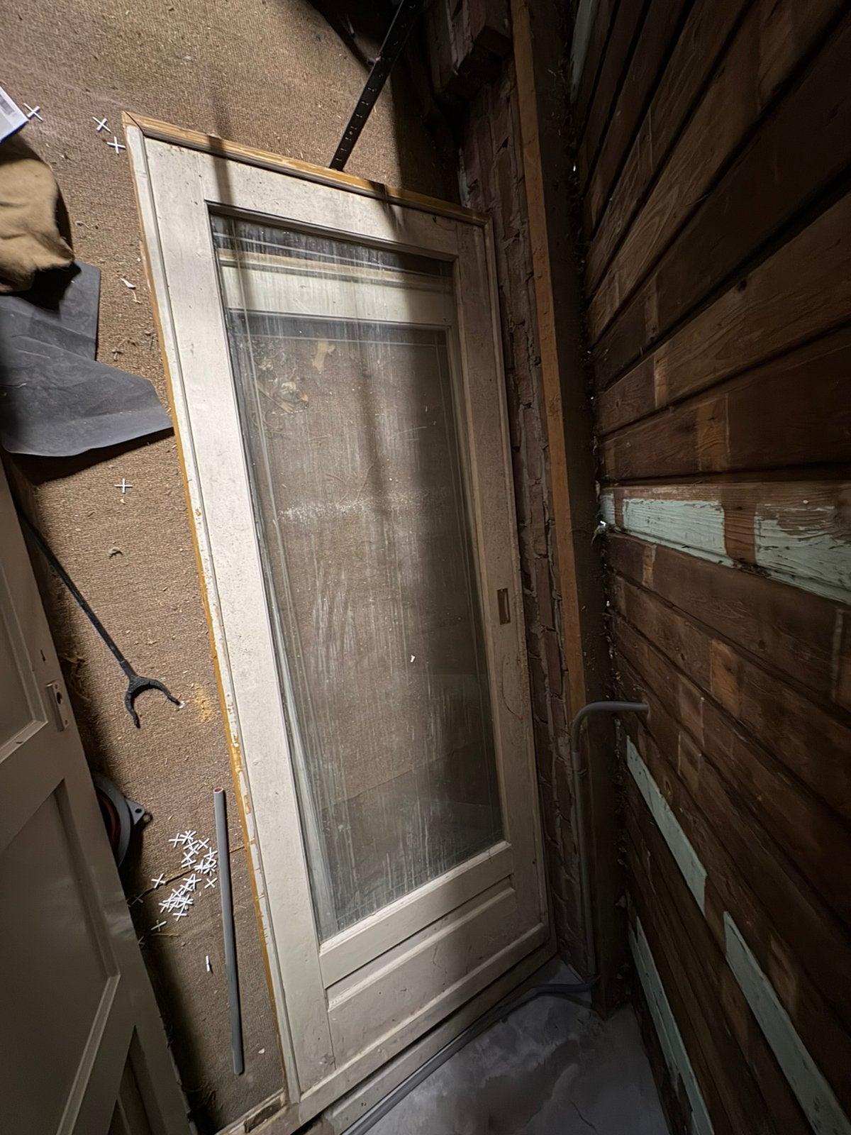 Oude schuifdeuren voor binnen, Ophalen, Gebruikt, Overige typen, Glas