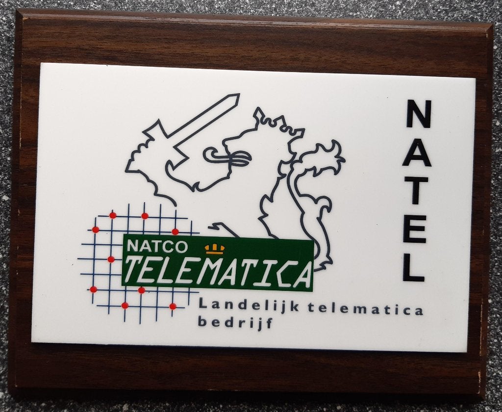 Wapenschildje NATEL - groot, Ophalen, Landmacht, Nederland