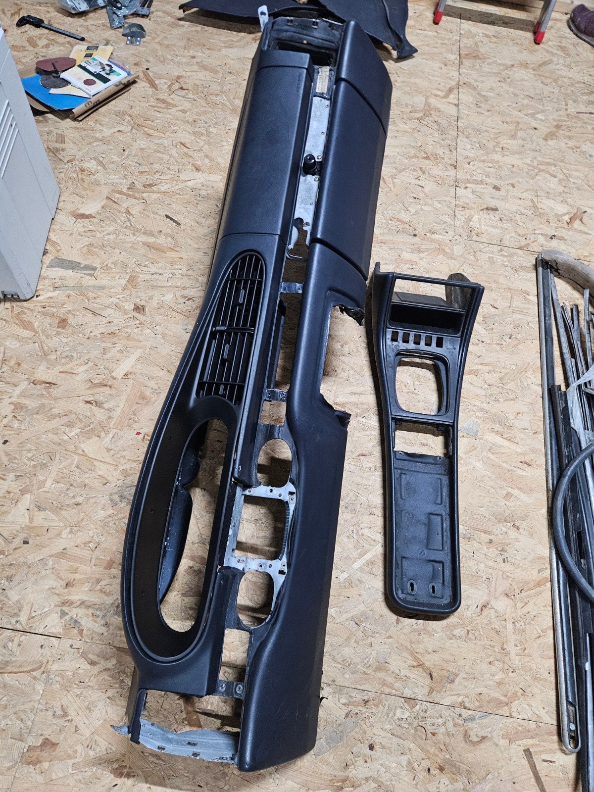 porsche 944 s2 dashboard met middenconsole donker blauw, Auto-onderdelen, Ophalen, Gebruikt, Porsche