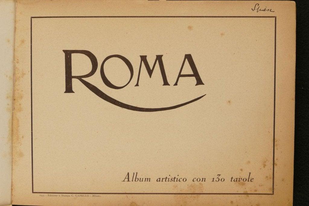 Kunstalbum met 130 afbeeldingen van Rome (1934), Ophalen of Verzenden, Gelezen