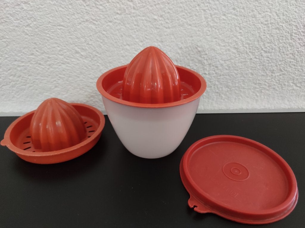 Tupperware Citruspers, Sinaasappel pers, Vintage, Ophalen of Verzenden, Gebruikt, Overige typen