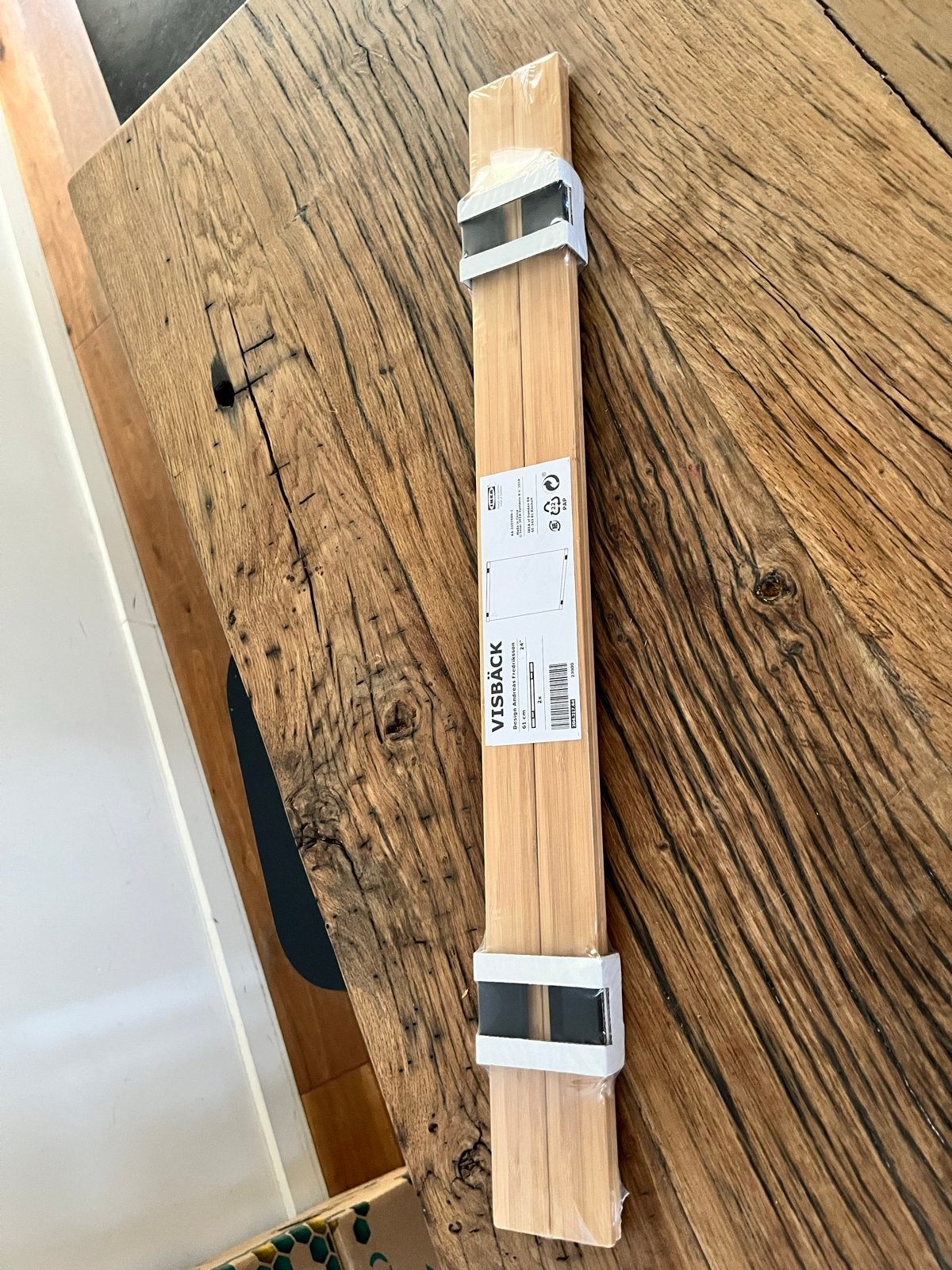 IKEA VISBÄCK Posterlijst 61 cm bamboe, Ophalen, Bruin, Nieuw, Posterlijst