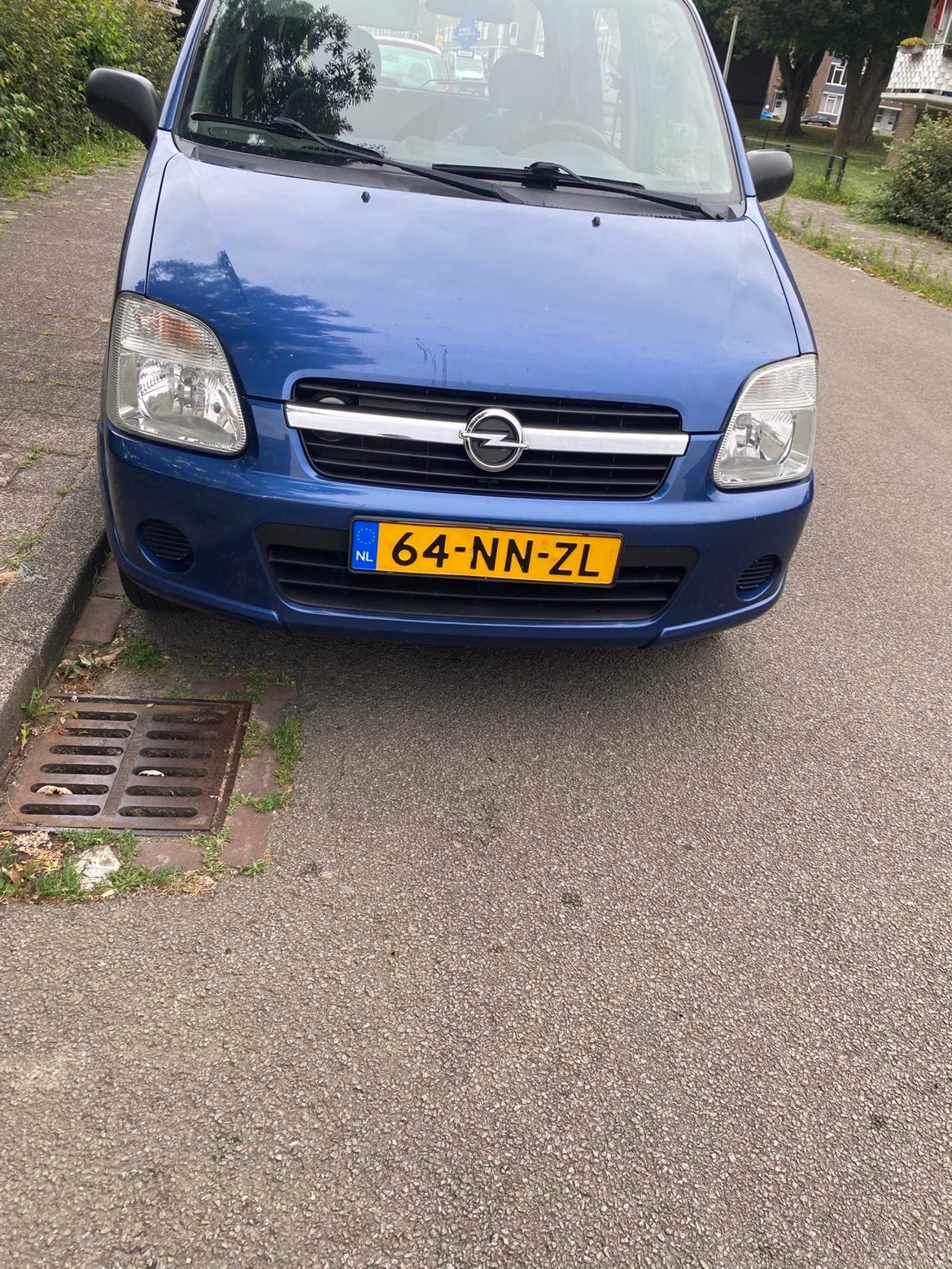 Opel Agila 1.0 2003 Blauw, Auto's, Opel, Voorwielaandrijving, 31 €/maand, Blauw, Origineel Nederlands