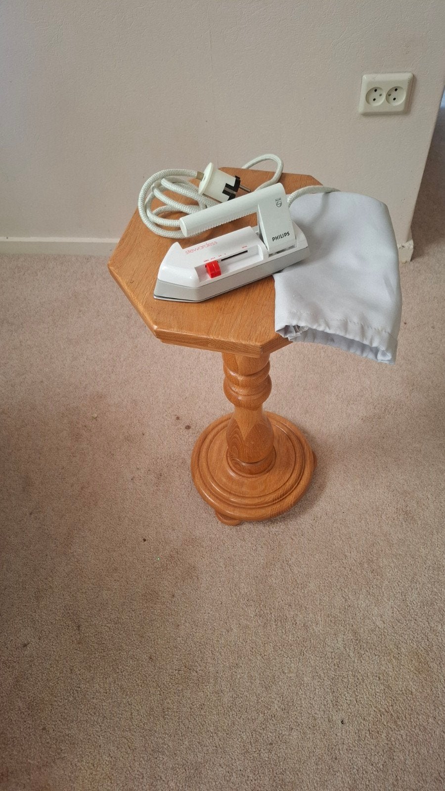 Vintage Philips Stewardess Strijkijzer met Snoer, Ophalen of Verzenden, Gebruikt, Strijkijzer met snoer