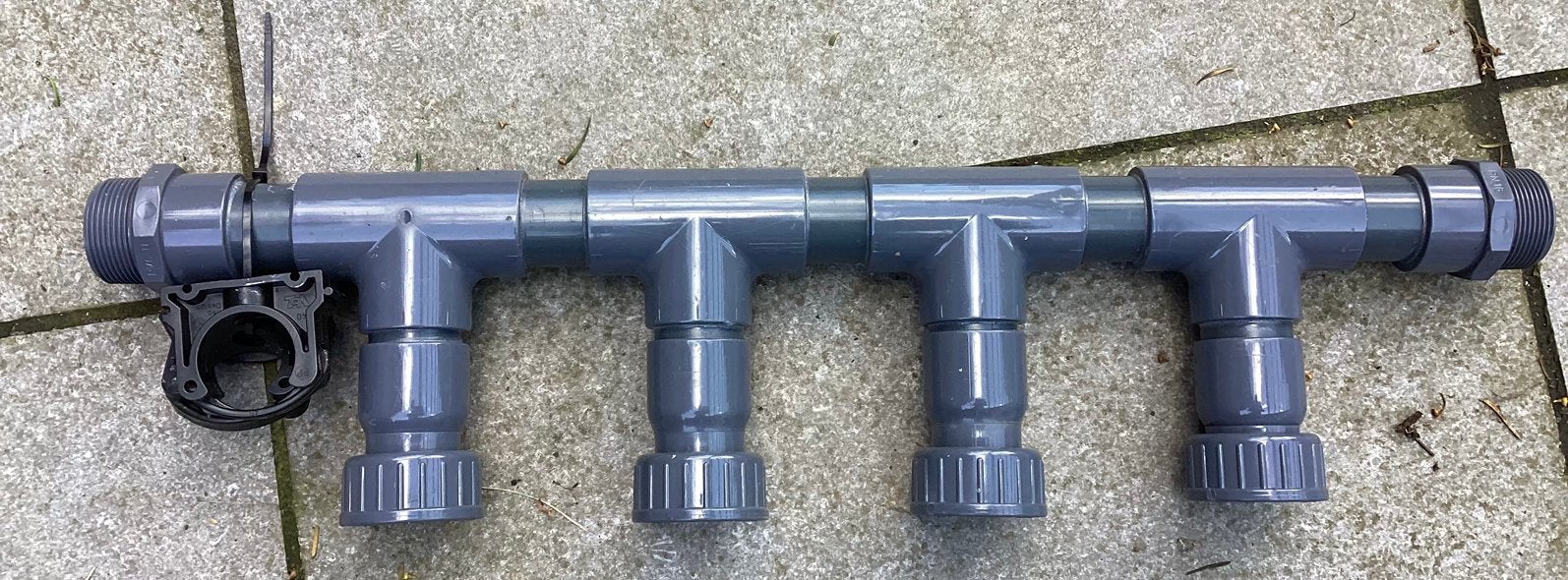 PVC waterverdeler 40mm 4 aftakkingen, Ophalen of Verzenden, Nieuw