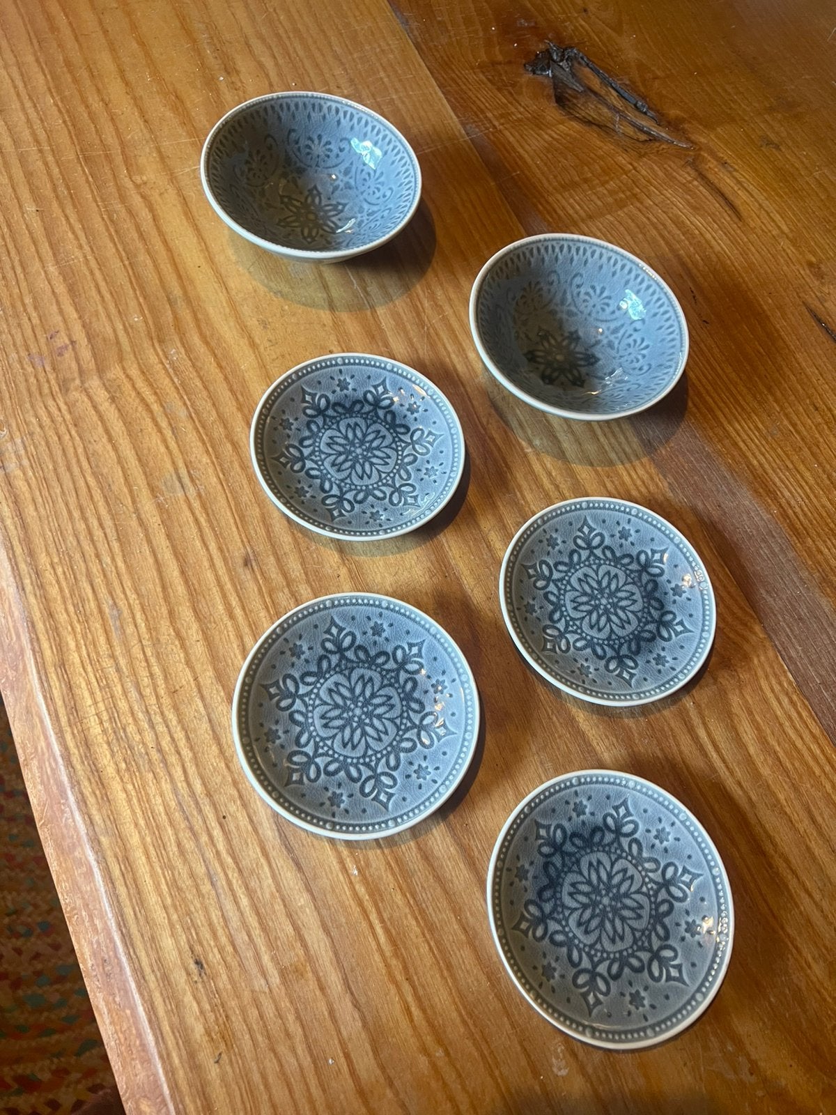 Oosterse schaaltjes blauwgrijs, Huis en Inrichting, Ophalen, Nieuw, Schaal of Schalen, Albert Heijn