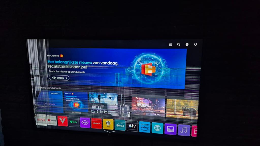 43 inch LG tv defect scherm, Audio, Tv en Foto, Televisies, Ophalen of Verzenden, 100 cm of meer, 50 Hz, LG