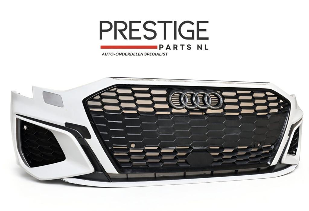 Voorbumper Audi A3 8Y S-Line KLS 4xPDC ORGINEEL BUMPER, Gebruikt, -, Voor, Ophalen of Verzenden