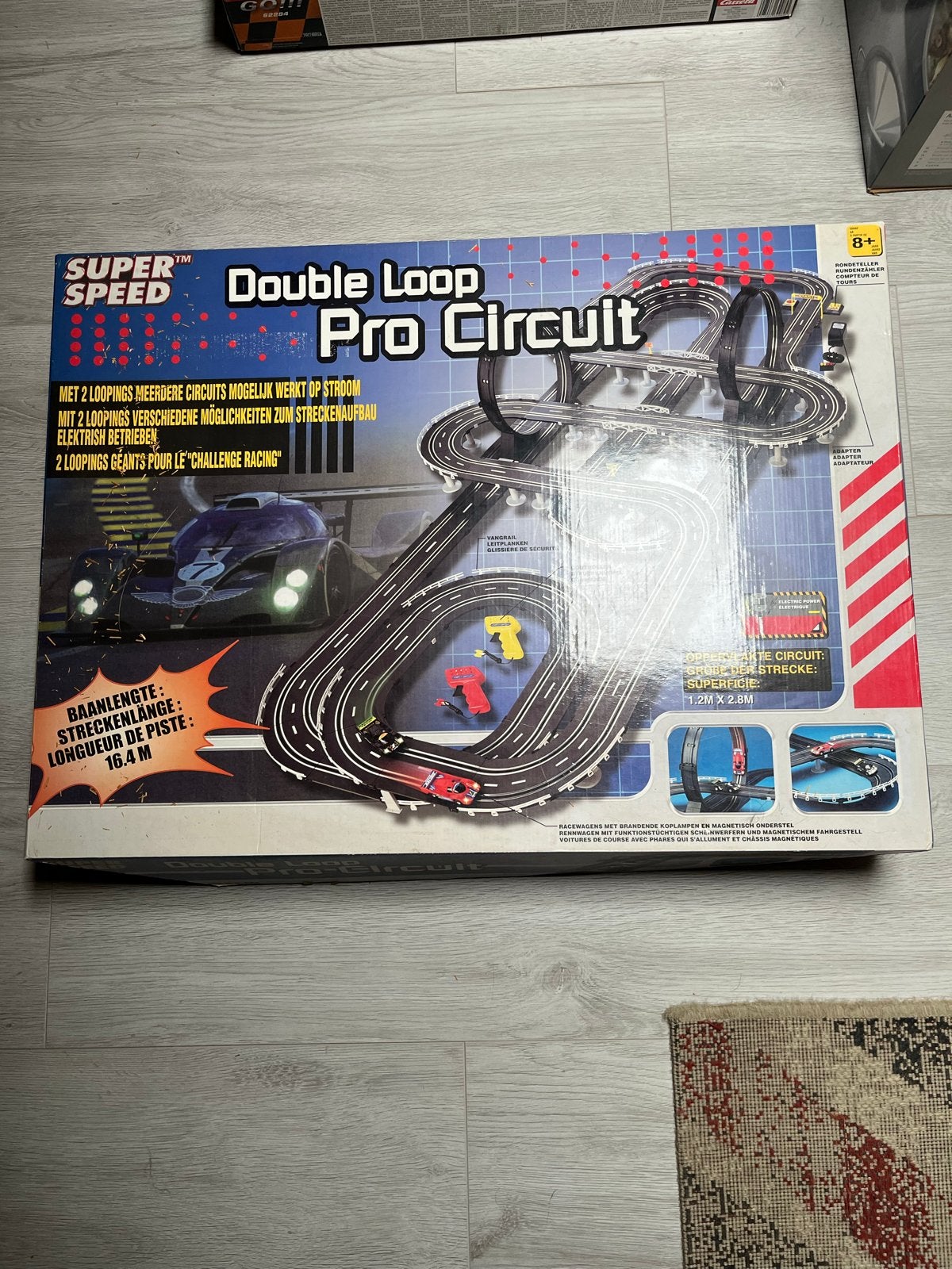 Super Speed Double Loop Pro Circuit Racebaan, Met looping, Elektrisch, Ophalen, Overige merken