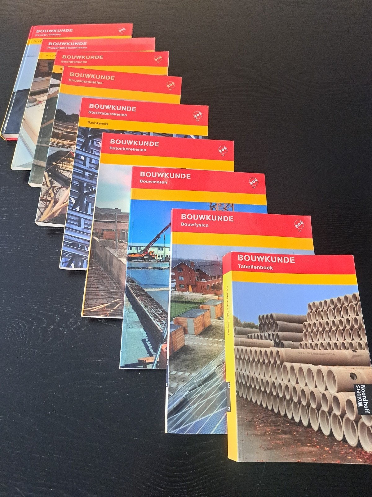 BOUWKUNDE Boekenpakket - Wolters Noordhoff 2007, Boeken, Ophalen, Zo goed als nieuw, MBO, Wolters Noordhoff