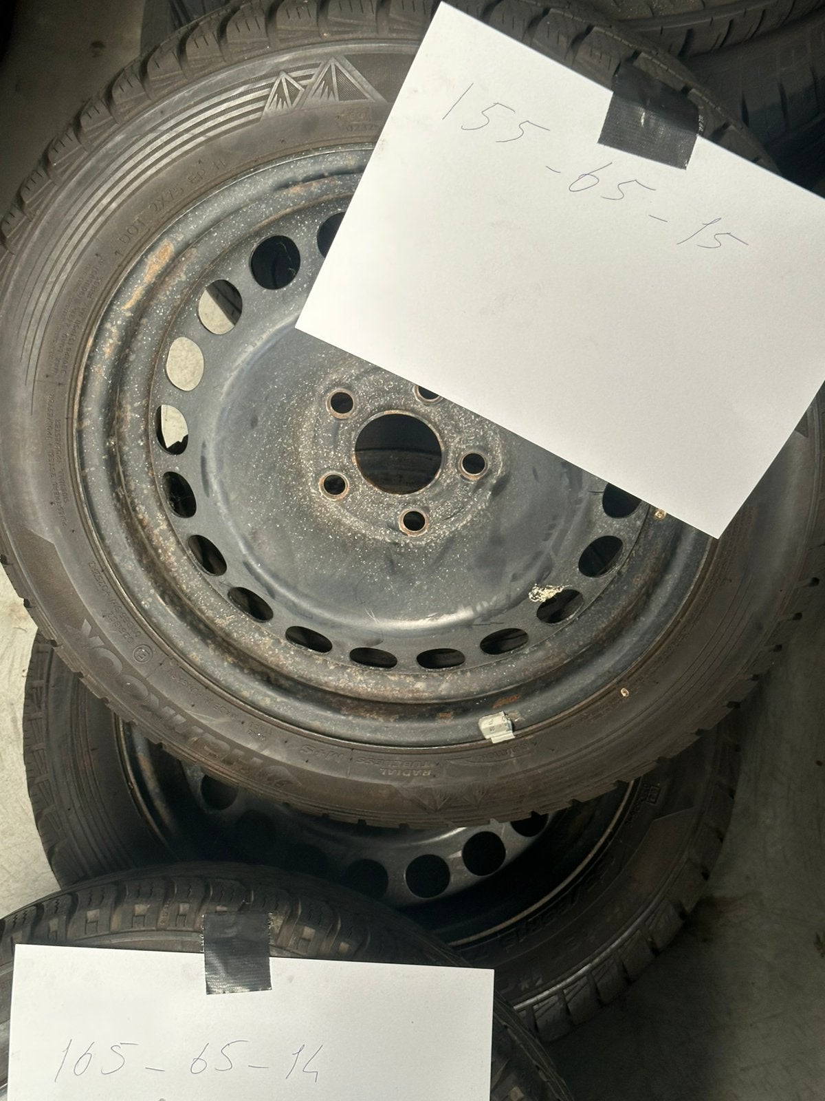 Stalen velgen, Ophalen, Zomerbanden, 15 inch, 155 mm