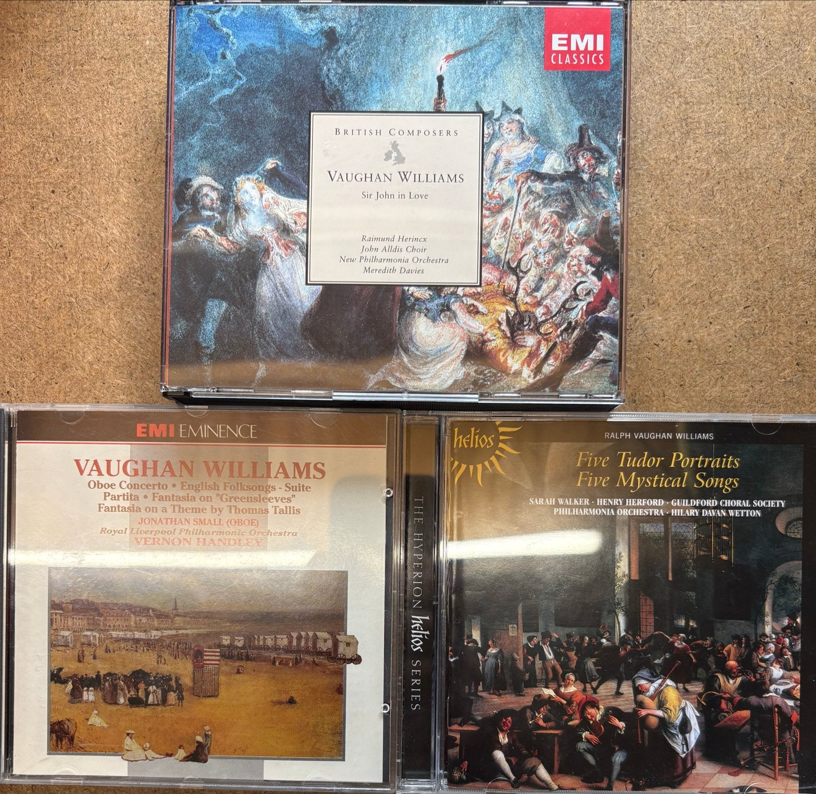 Vaughan Williams CD collectie: Sir John in Love, Oboe Concer, Overige componisten, Opera of Operette, Modernisme tot heden, Ophalen of Verzenden