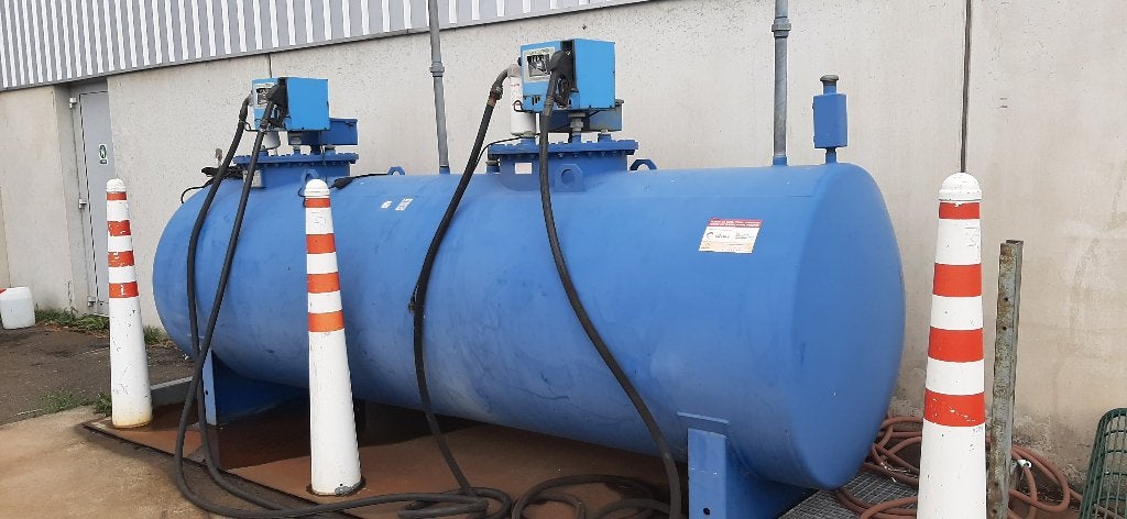 dieseltank 2 x 2500 liter, Ophalen