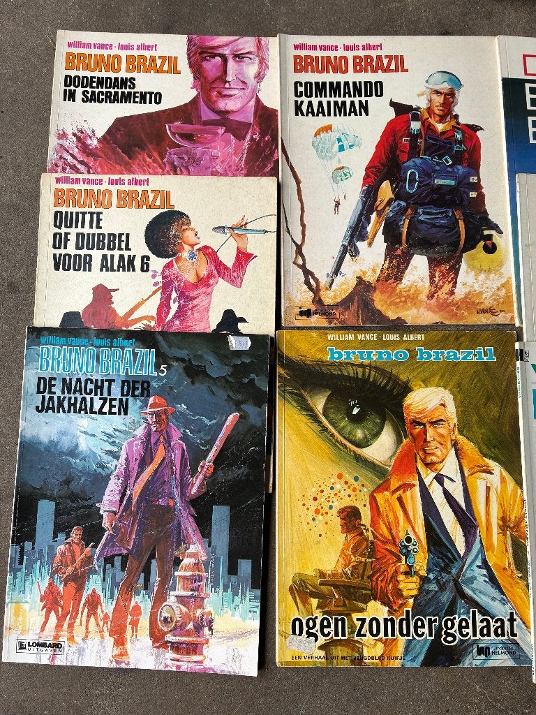 LOSSE VERKOOP ; Bruno Brazil ; vele delen , zie foto's, Meerdere stripboeken, Ophalen of Verzenden, Zo goed als nieuw, Jean Van Hamme, William Vance