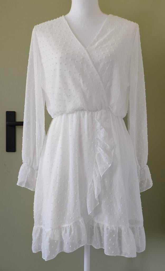 Zomerse witte jurk Flamant Rose, 100% Polyester, maat M/L, Kleding | Dames, Jurken, Flamant Rose, Ophalen of Verzenden, Maat 38/40 (M)