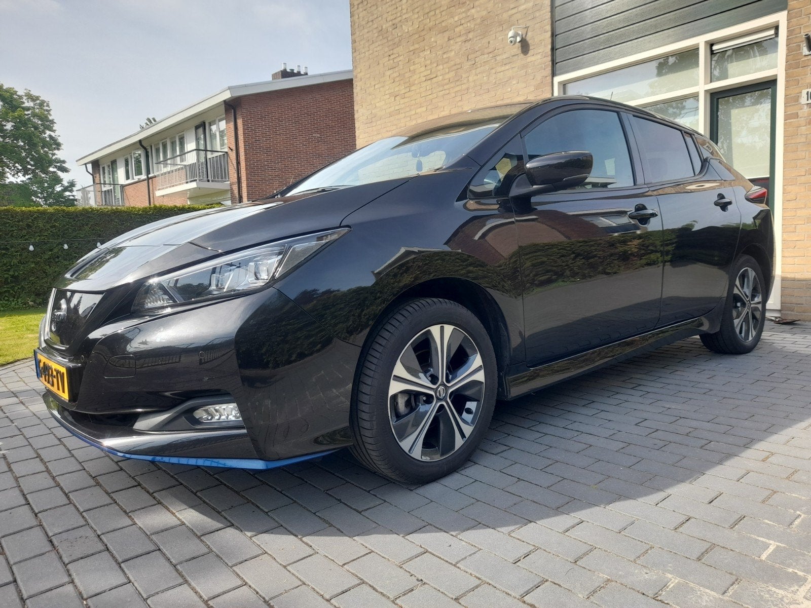Nissan Leaf Electric e+ 62kWh 2019 Zwart, Auto's, Stof, Zwart, Origineel Nederlands, 645 min