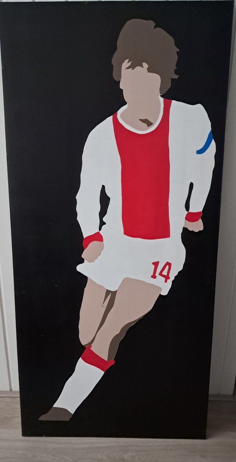 Schilderij Johan Cruijff 'Nummer 14' - Handgeschilderd, Ophalen of Verzenden