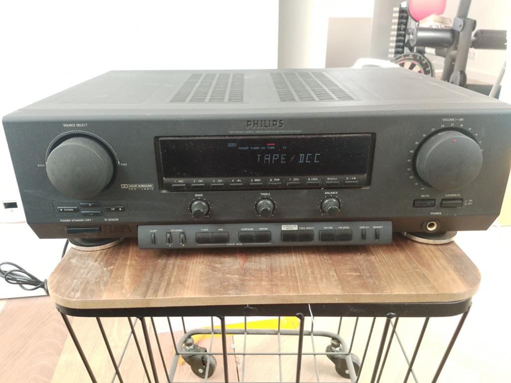 Philips FR 931 Audio/Video Surround Receiver, Audio, Tv en Foto, Versterkers en Receivers, Ophalen of Verzenden