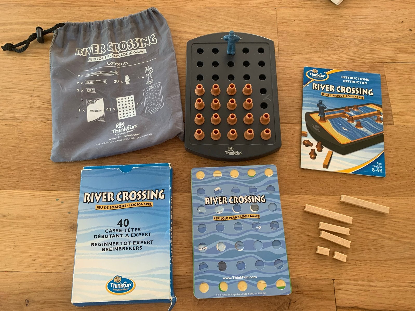 ThinkFun River Crossing Logica Spel, Een of twee spelers, Ophalen of Verzenden, Zo goed als nieuw, Reisspel