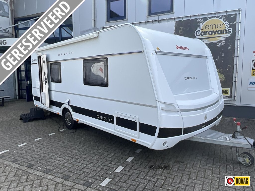 Dethleffs Beduin 540 DMH QUEENSBED-AIRCO, Caravans en Kamperen, Caravans, Schokbreker, Standaardzit, Bedrijf, Dethleffs