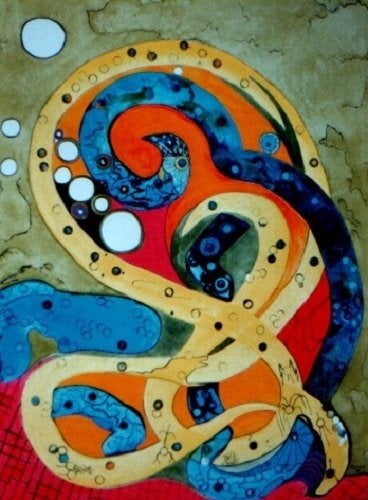 Kunsthandel Gennep - "Verwarring", Antiek en Kunst, Ophalen of Verzenden, Papier/karton, Gesigneerd, Gouache