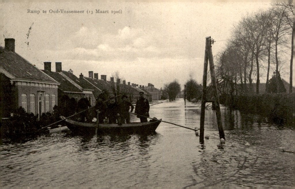 Oud Vossemeer Ramp 13 maart 1906 # 997, Ophalen of Verzenden, Voor 1920, Gelopen, Zeeland
