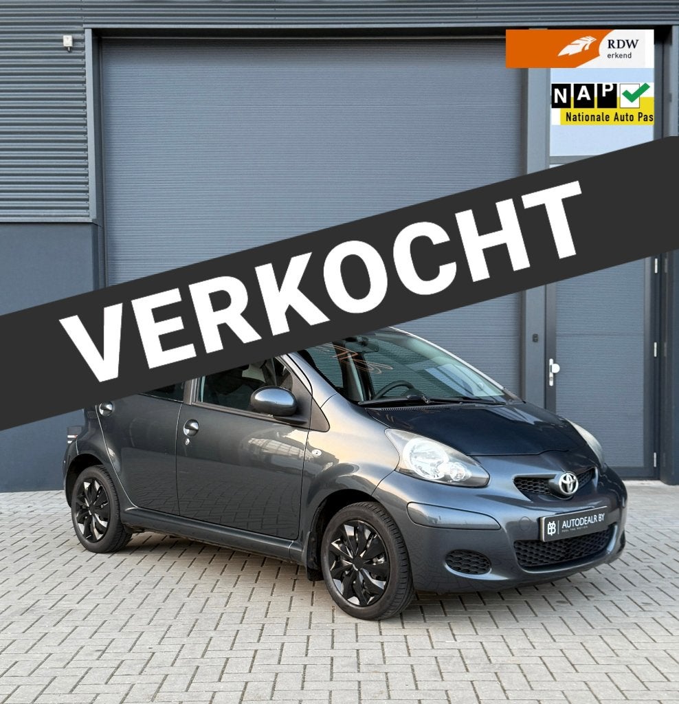 Toyota Aygo 1.0 12V Vvt-i 5DRS/Nieuwe APK/Elektr. Pakket/NAP, Voorwielaandrijving, Stof, Zwart, 4 stoelen