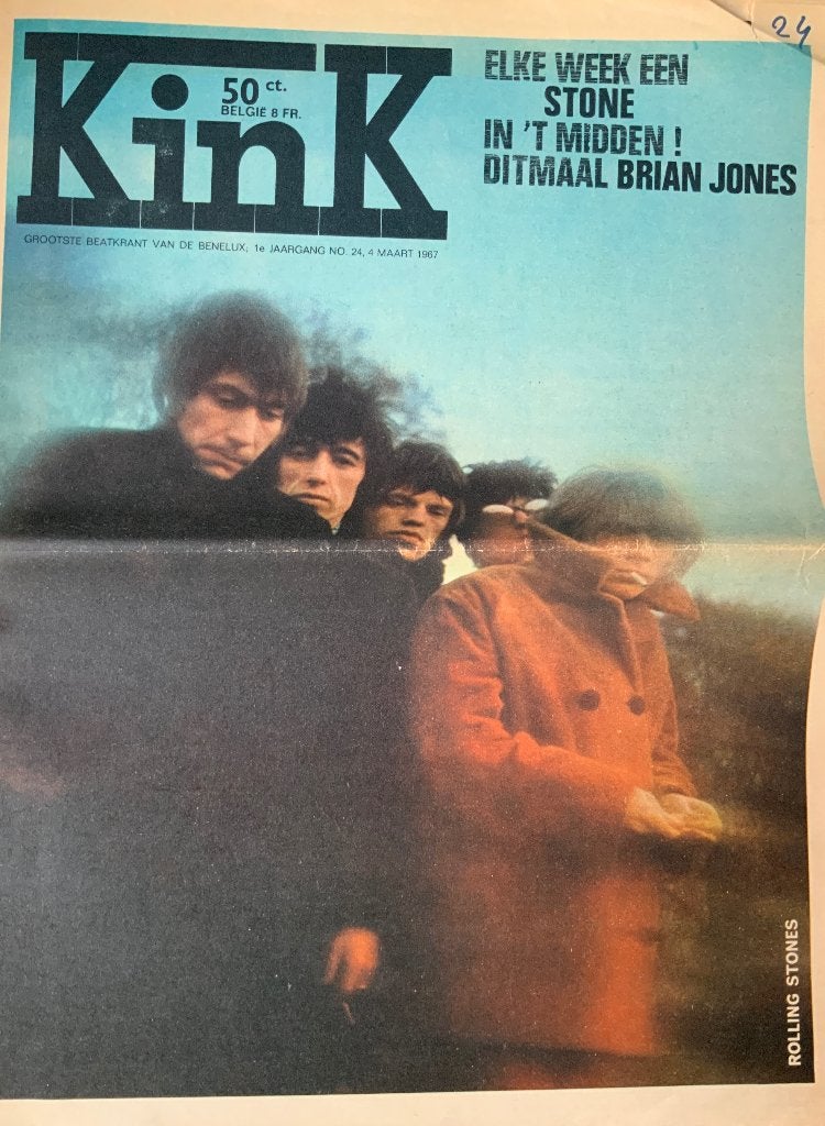 Muziek tijdschrift Kink met Brian Jones., Ophalen of Verzenden, Gebruikt, Boek, Tijdschrift of Artikel