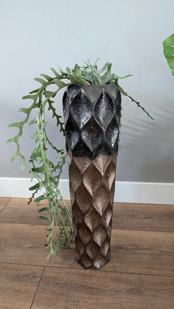 PTMD Collection vaas, brons/zwart, 40 cm hoog, Ophalen, Meerkleurig, Zo goed als nieuw, 40 cm