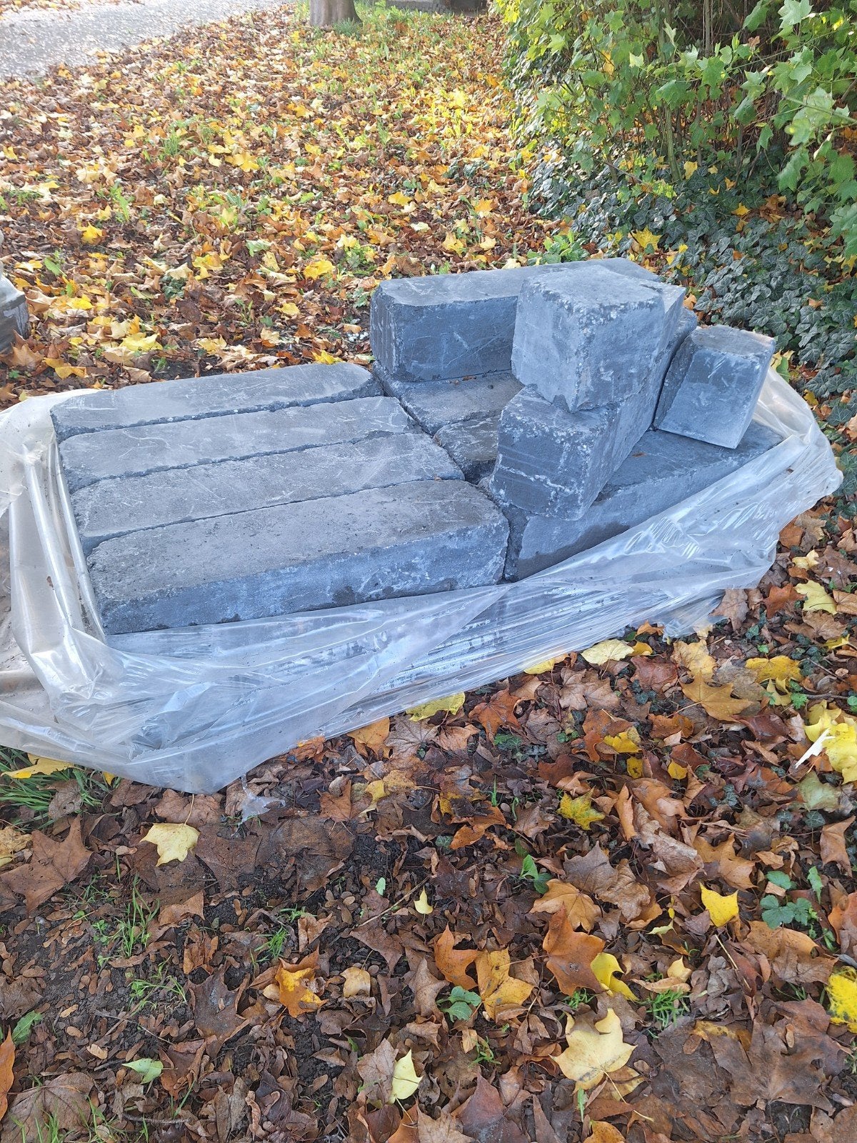 18 linea excellente getrommeld 15x15x60. nero, Tuin en Terras, Ophalen, Nieuw, Beton, Klinkers