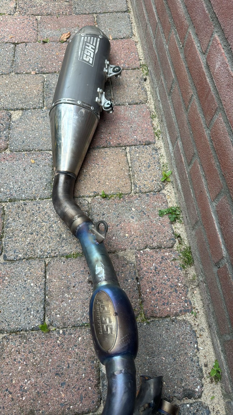 Hgs titanium uitlaat demper, Ophalen, Gebruikt
