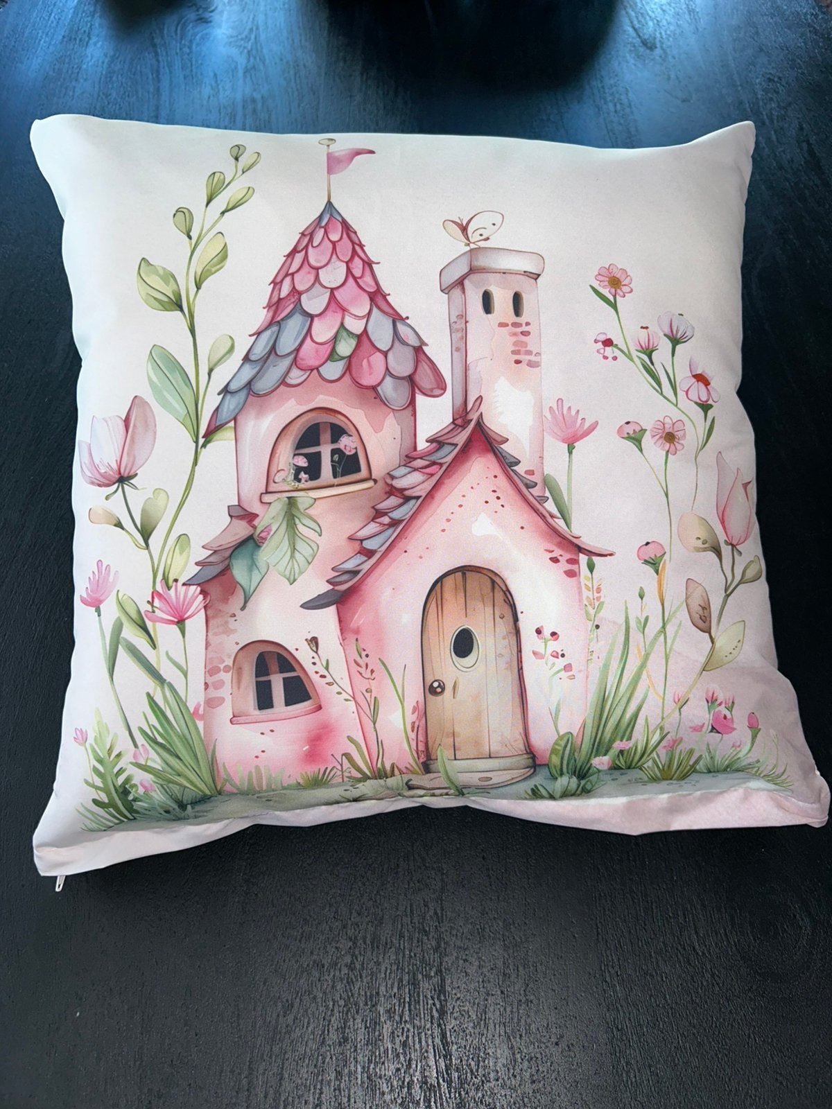Kussen Fairy Garden – Elvenhuisje 50x50 cm, Overige merken, Vierkant, Nieuw, Ophalen of Verzenden