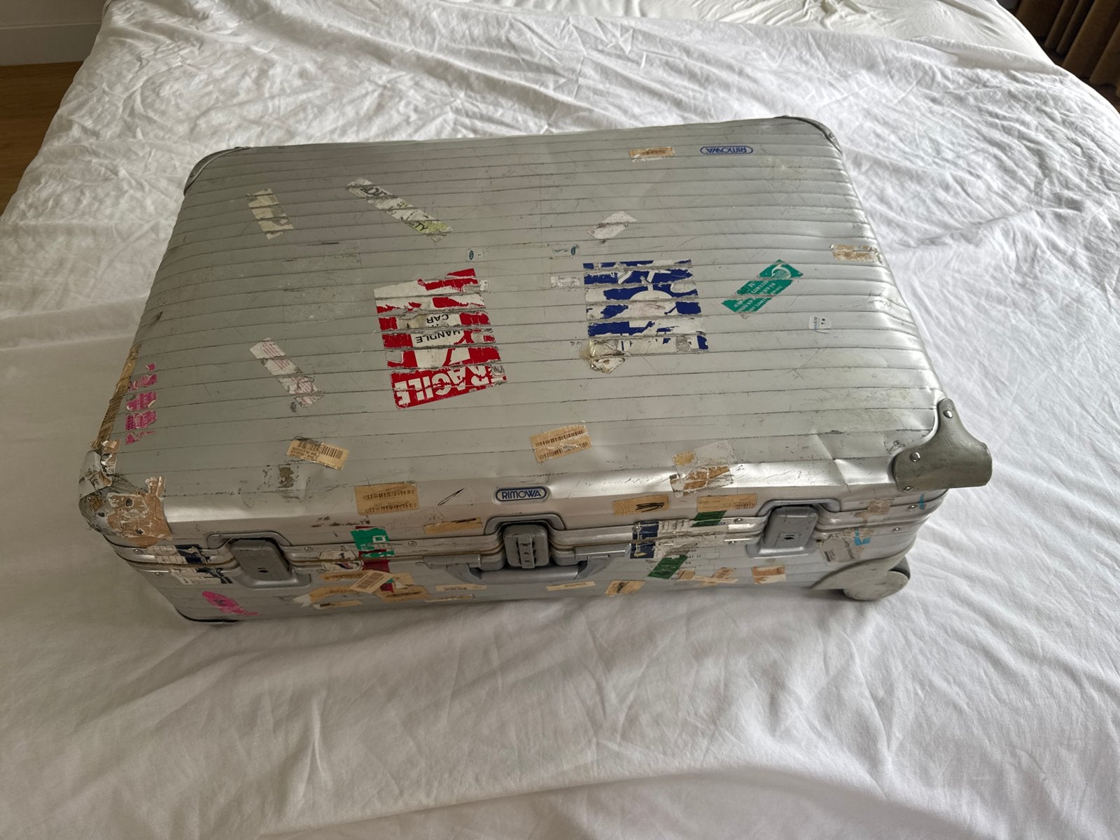 Rimowa Jumbo Trolley - Zeer Gebruikt, 80x53x28 cm, 30 cm of meer, Gebruikt, 80 cm of meer, 75 cm of meer