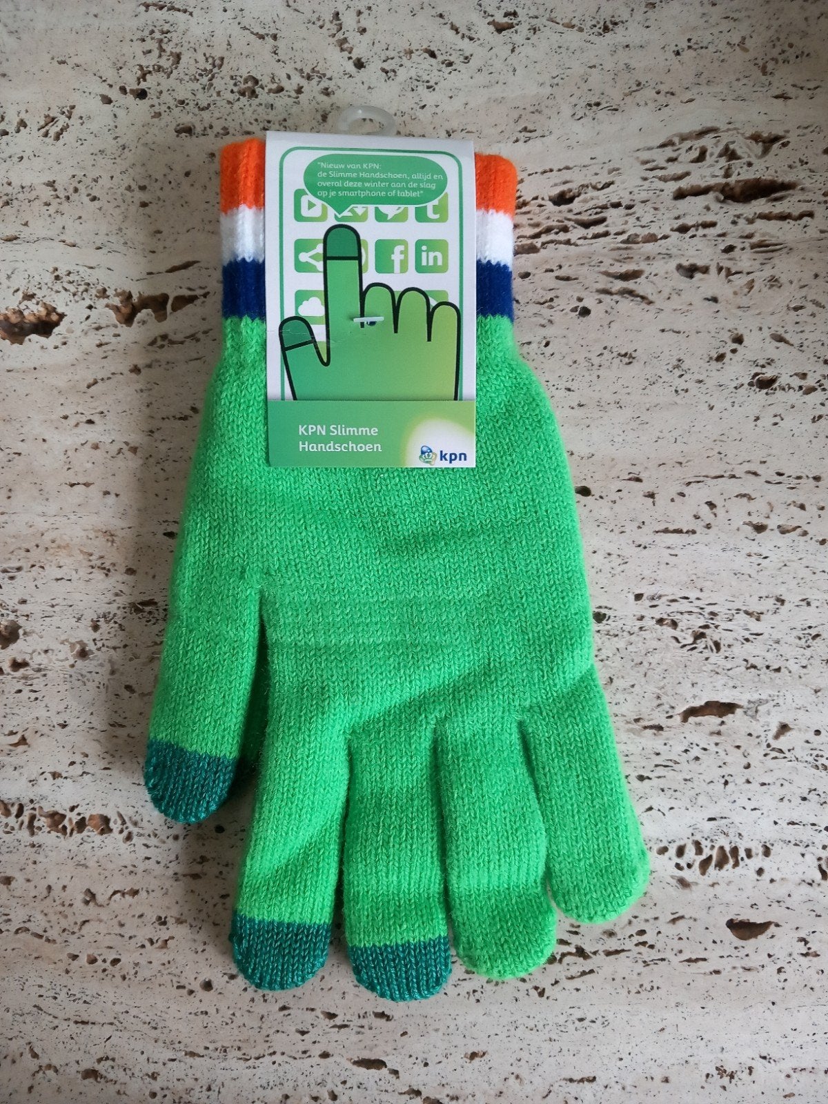Slimme handschoen handschoenen KPN touchscreen groen, KPN, Ophalen, Nieuw, Handschoenen