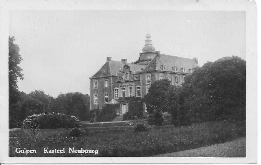Gulpen Kasteel Neubourg, Verzamelen, Ophalen of Verzenden, 1940 tot 1960, Gelopen, Limburg