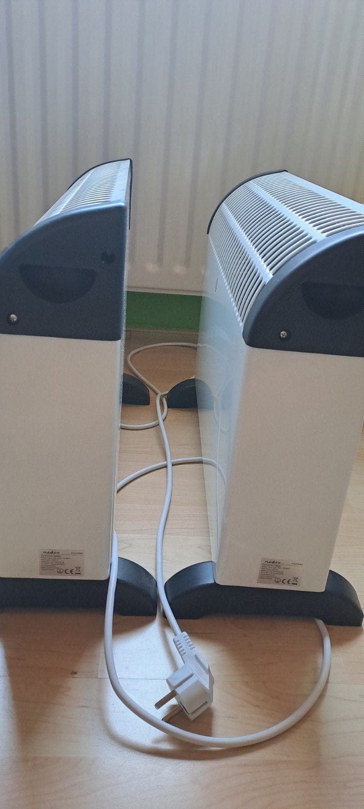 2x Nedis Convector Kachel - Zo goed als nieuw, 30 tot 80 cm, Kachel, Ophalen of Verzenden, Zo goed als nieuw