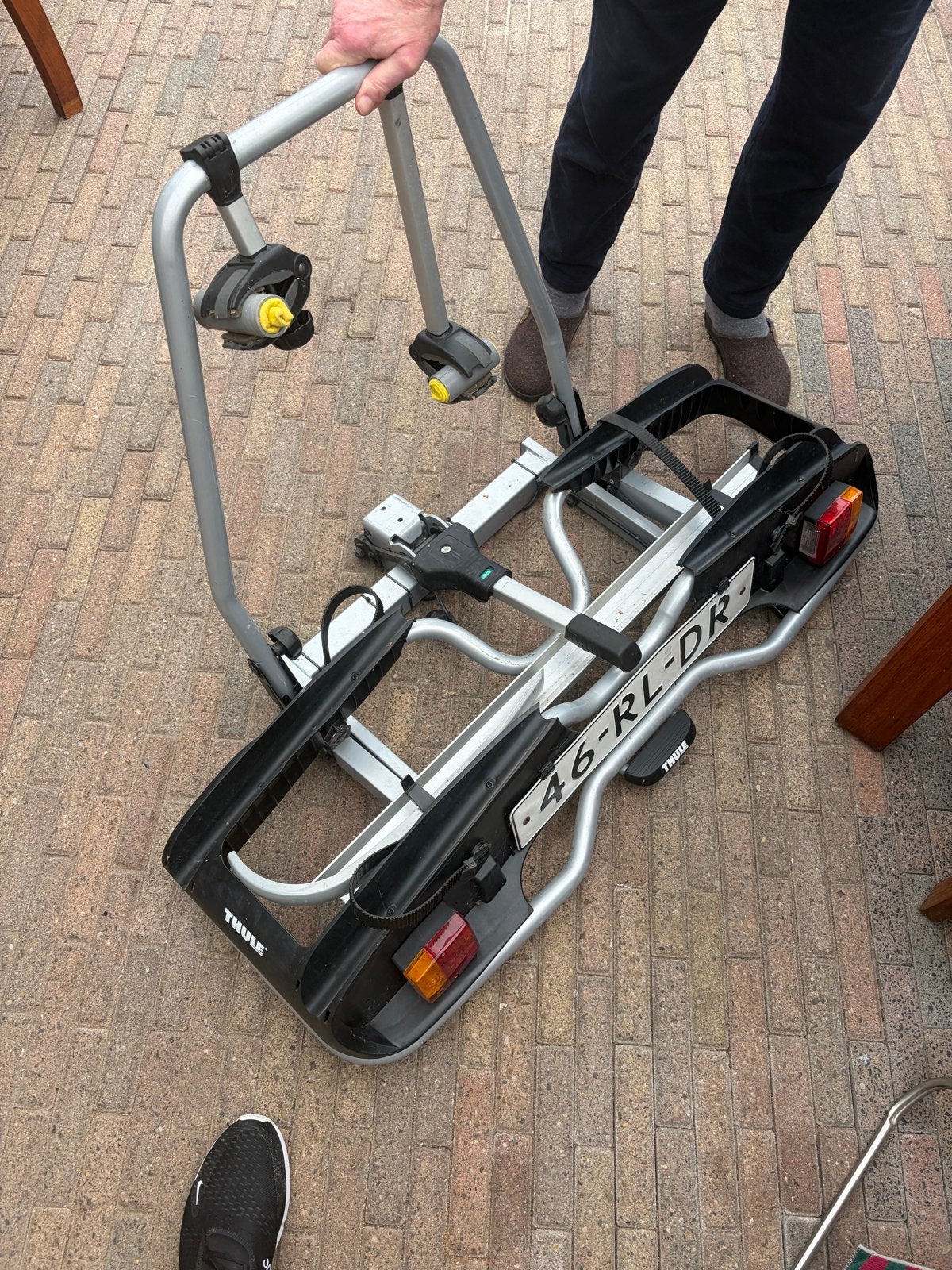 Thule fietsendrager voor 2 fietsen - trekhaakmontage, Ophalen, Gebruikt, 2 fietsen, Trekhaakdrager